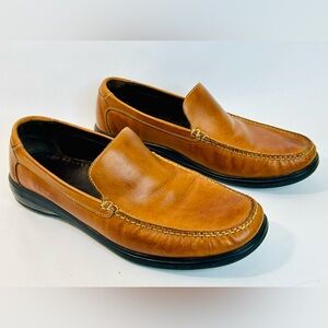Cole Haan Keating Venetian Loafer Tan Leather Moc Casual Shoe size 11.5M